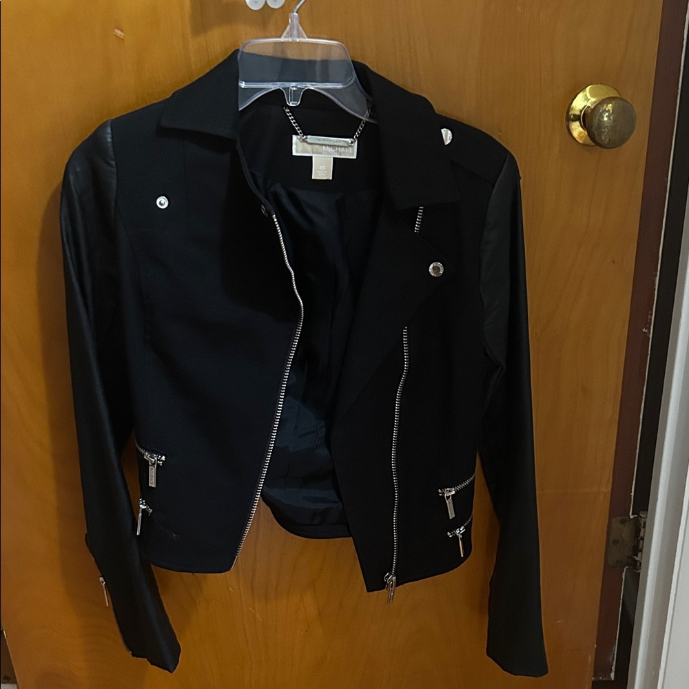Black Women's Moto Jacket Michael Kors